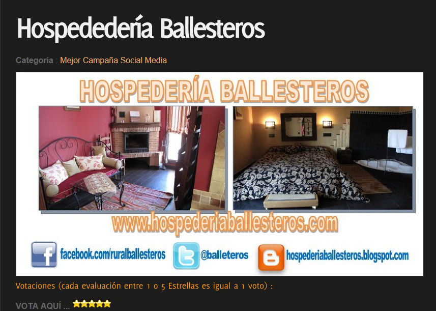 Marketing integral hospederia ballesteros
